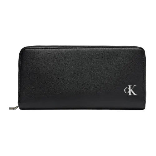 Calvin Klein Jeans , Large Womens Wallet ,Black female, Sizes: ONE SIZE