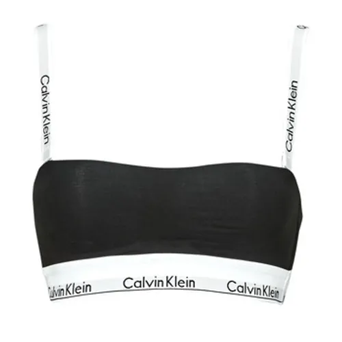 Calvin Klein Jeans  LIGHTLY LINED BANDEAU  women's Sports bras in Black