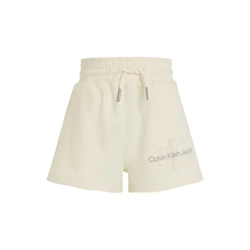 Calvin Klein Jeans Logo Shorts Juniors - Cream