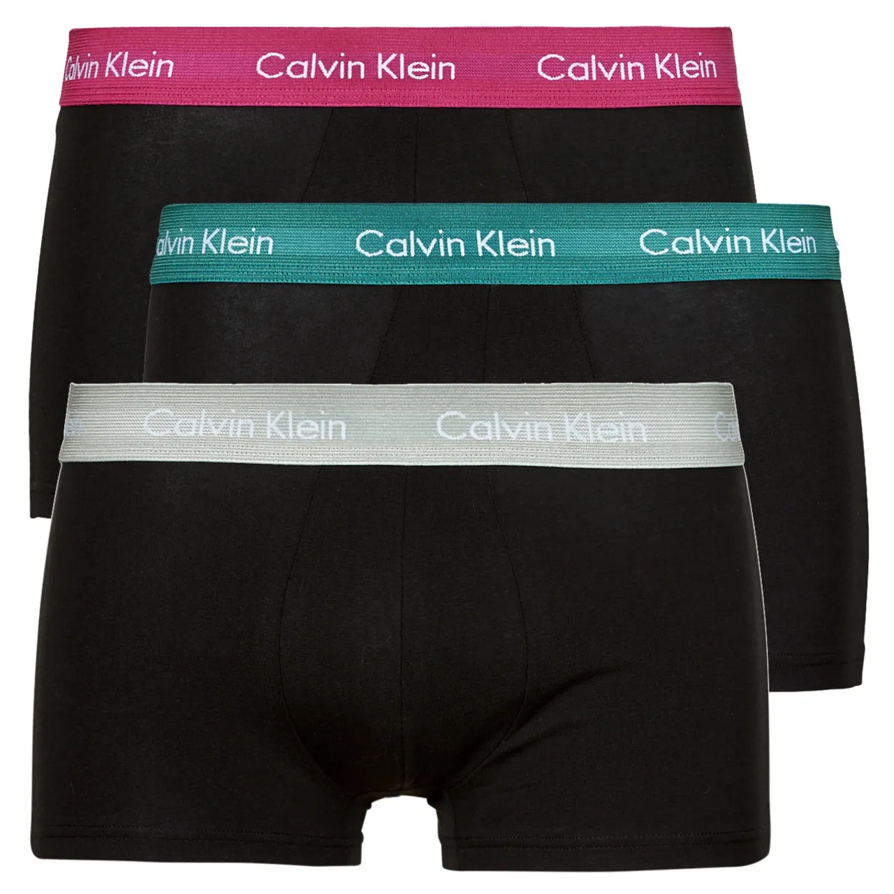 Calvin Klein Jeans  LOW RISE TRUNK 3PK X3  men's Boxer shorts in Black