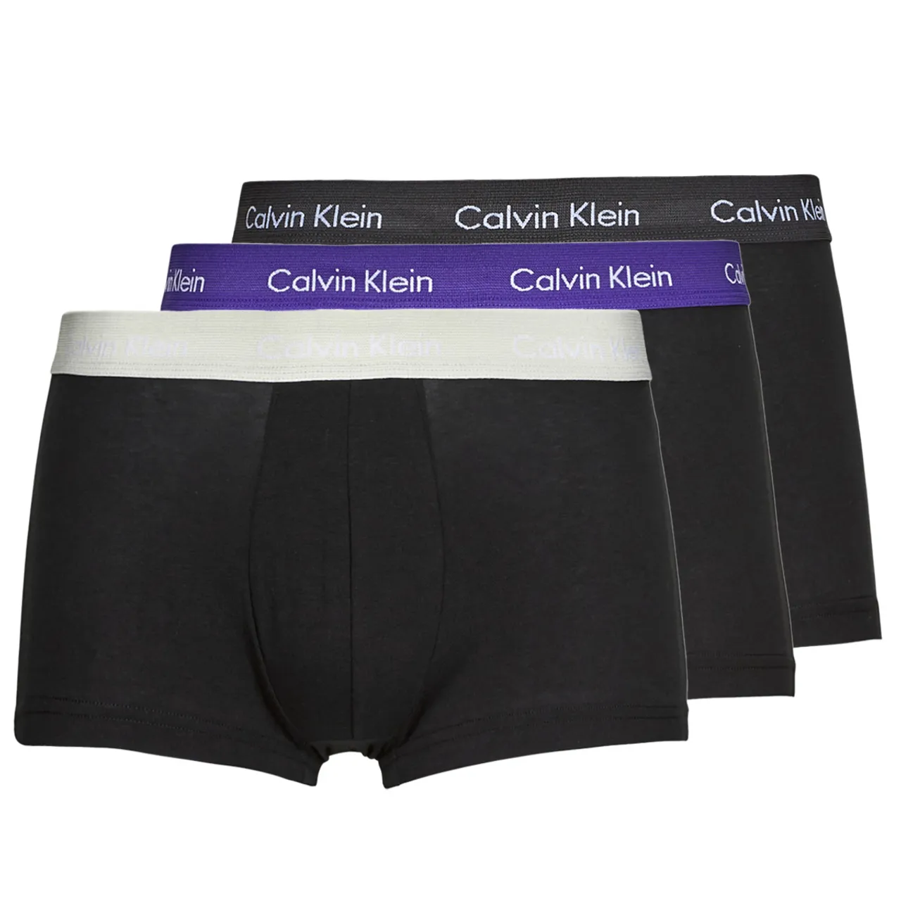 Calvin Klein Jeans  LOW RISE TRUNK X3  men's Boxer shorts in Black