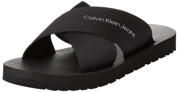Calvin Klein Jeans Men's Cross Sandal Slipon RP in BTW
