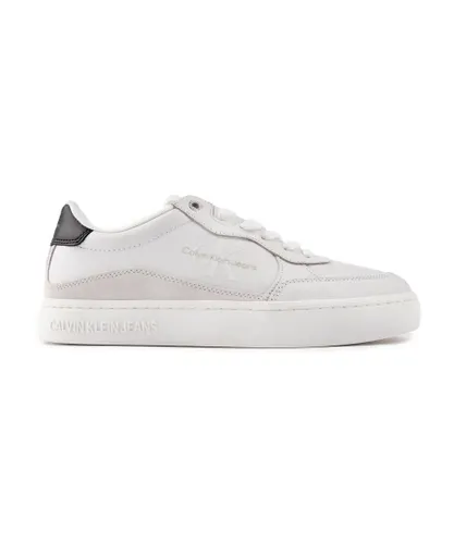 Calvin Klein Jeans Mens Cup Sneaker Trainers - White