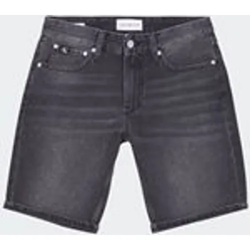 Calvin Klein Jeans Men's Regular Short in Washed Denim Black