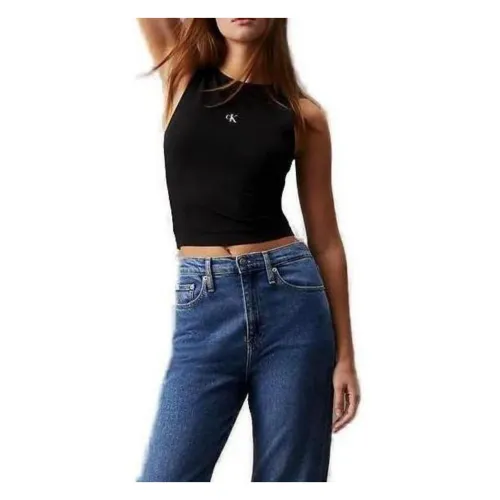 Calvin Klein Jeans , Milano Top Spring/Summer Collection ,Black female, Sizes: