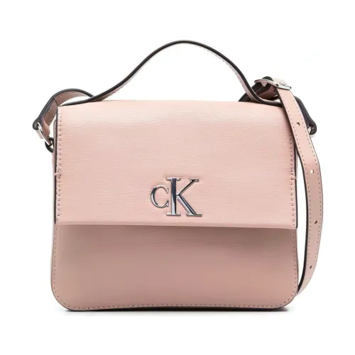 Calvin Klein Jeans , minimalgram boxy flap cb19 cross body bags ,Pink female, Sizes: ONE SIZE