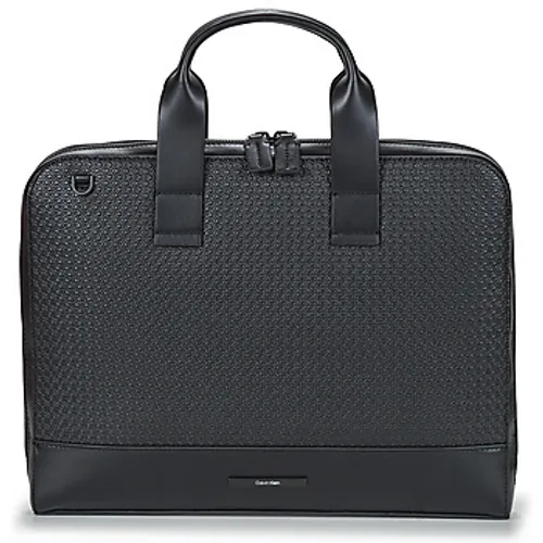 Calvin Klein Jeans  MODERN BAR SLIM LAPTOP BAG MONO  men's Briefcase in Black