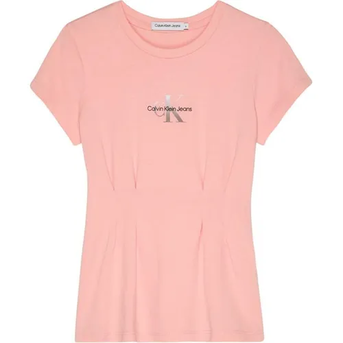 Calvin Klein Jeans Monogram Gradient T-Shirt - Pink