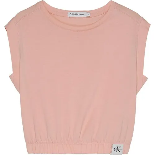 Calvin Klein Jeans Movement Label T-Shirt - Pink