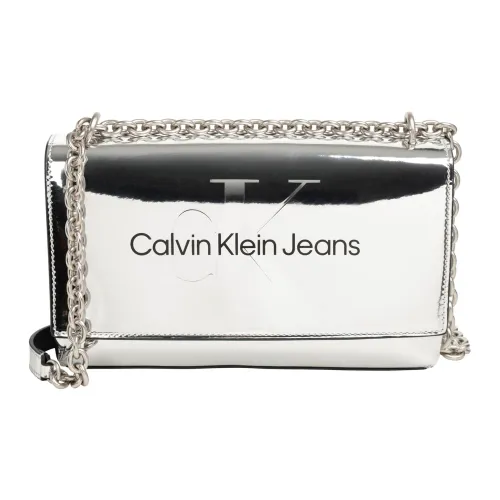 Calvin Klein Jeans , Plain Shoulder Bag with Adjustable Strap ,Gray female, Sizes: ONE SIZE