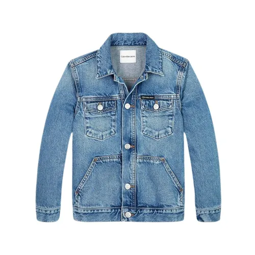 Calvin Klein Jeans , Regular Trucker Denim Jacket ,Blue male, Sizes: