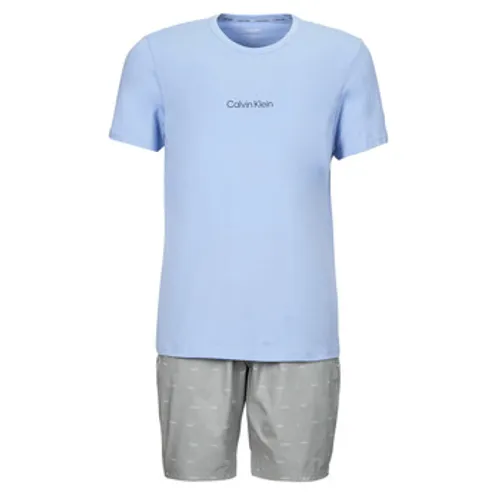 Calvin Klein Jeans  S/S SHORT SET  men's Sleepsuits in Multicolour