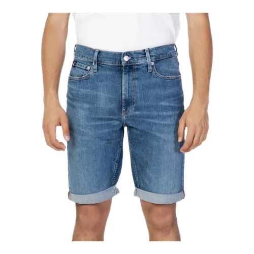 Calvin Klein Jeans , Slim Short J30J320520 ,Blue male, Sizes: