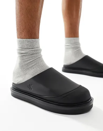 Calvin Klein Jeans slip on clog sandals in black