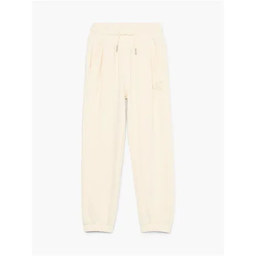 Calvin Klein Jeans Soft Pleat Sweatpants - Cream