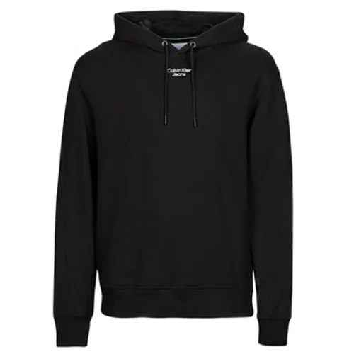 Calvin Klein Jeans  STACKED LOGO HOODIE  men's Sweatshirt in Black