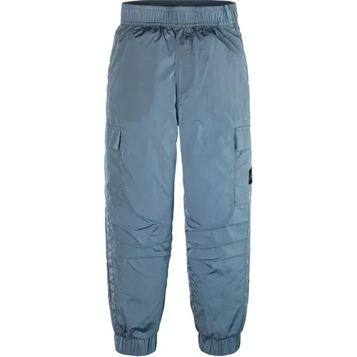 Calvin Klein Jeans Structured Nylon Trackpants - Blue