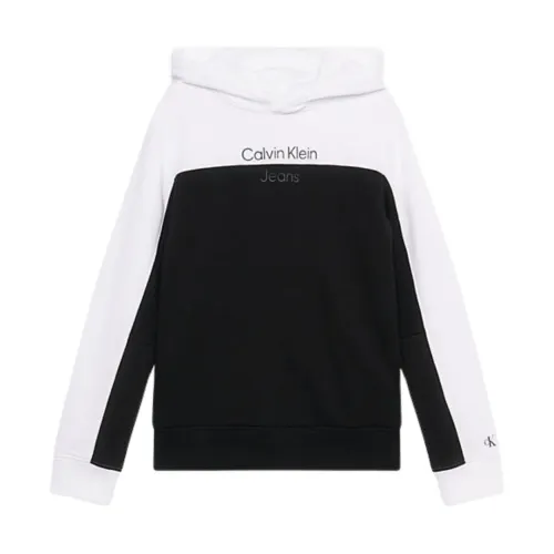 Calvin Klein Jeans , Stylish Sweatshirt for Men ,Black male, Sizes: