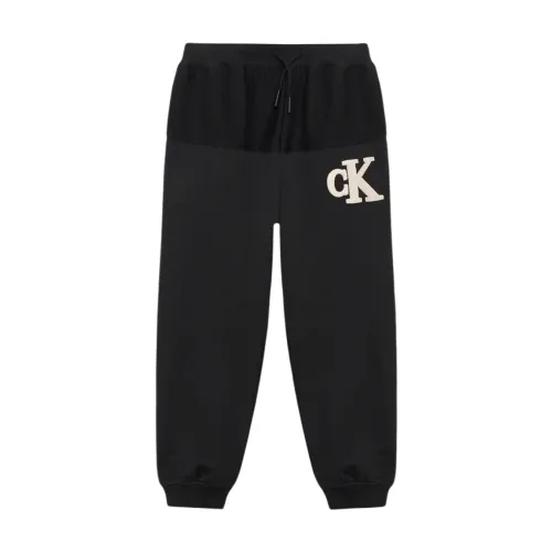 Calvin Klein Jeans , Sweatpants ,Black male, Sizes: