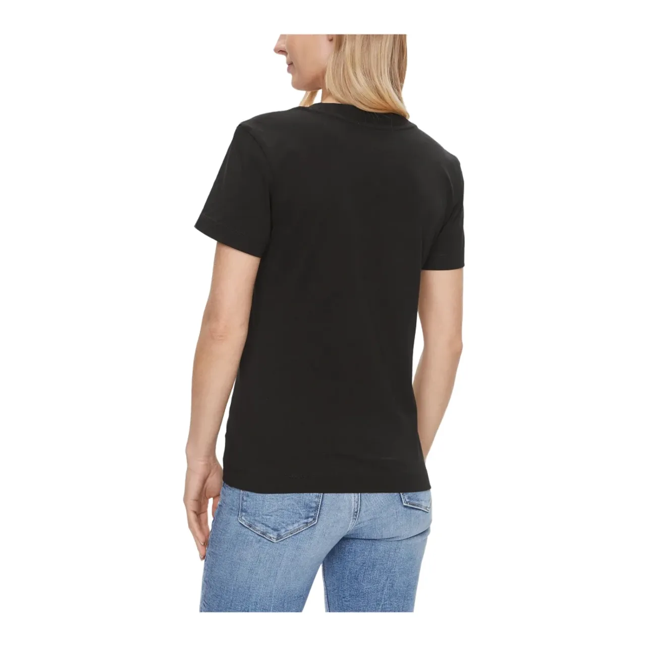 Calvin Klein Jeans , T-Shirts ,Black female, Sizes:
