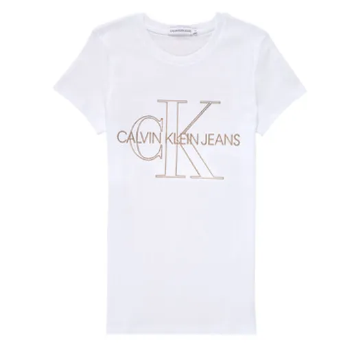 Calvin Klein Jeans  TIZIE  girls's Children's T shirt in White