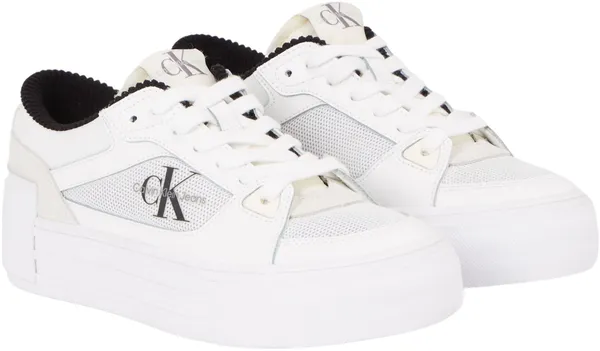 Calvin Klein Jeans Women Trainers Bold Flat Lace Vulcanised