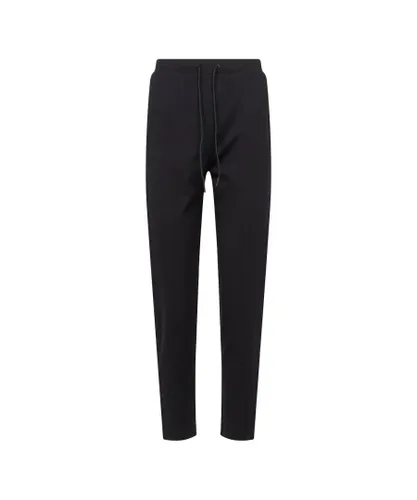 Calvin Klein Jeans Womens Mens Contrast Tape Milano Pants in Black Viscose