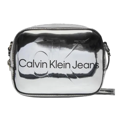 Calvin Klein Jeans , Womens Shoulder Bag from Spring/Summer Collection ,Gray female, Sizes: ONE SIZE