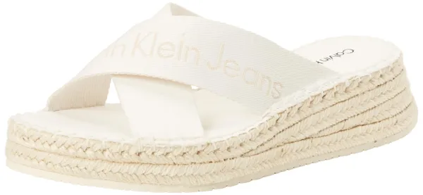 Calvin Klein Jeans Women's Sporty Wedge Rope Sandal MR
