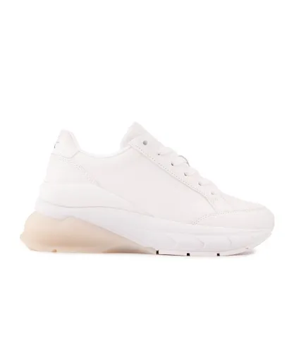 Calvin Klein Jeans Womens Wedge Trainers - White