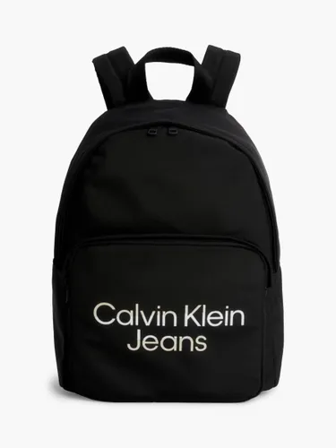 Calvin Klein Kids' Logo Backpack, Ck Black - Ck Black - Unisex - Size: One Size