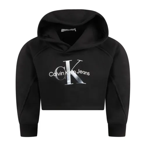 Calvin Klein , Kids Sweatshirt ,Black female, Sizes: