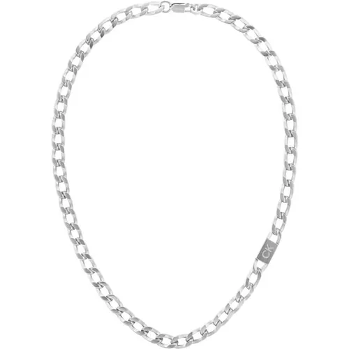 Calvin Klein Klein Men's Steel Chain Necklace - Silver