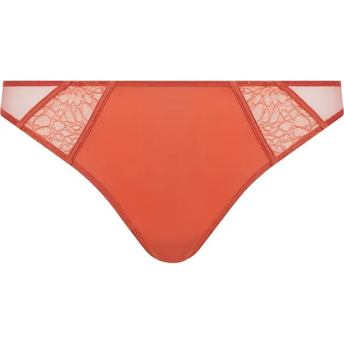 CALVIN KLEIN Lace Bikini Briefs - Orange