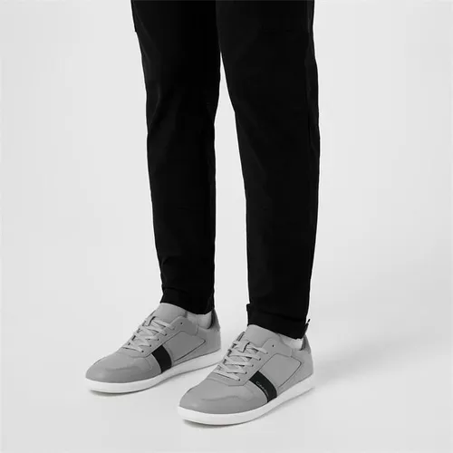 Calvin Klein Lace Up Mix Trainers - Grey