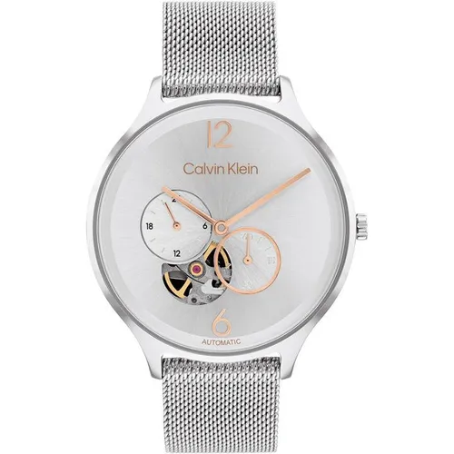 Calvin Klein Ladies Calvin Klein Mesh Watch - Silver