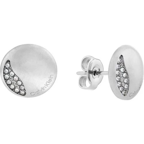 Calvin Klein Ladies Calvin Klein stainless steel crystal earrings - Silver
