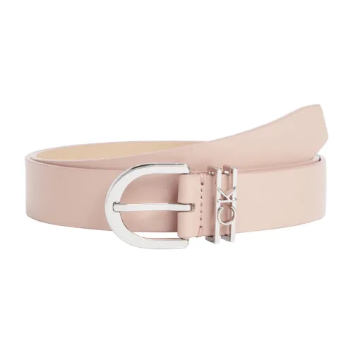 Calvin Klein , Leather Loop Belt ,Pink female, Sizes: