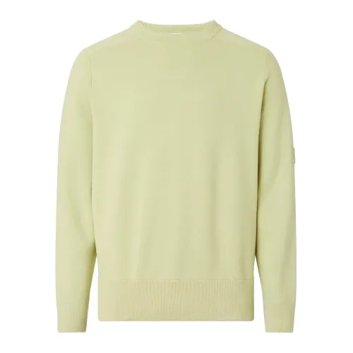 Calvin Klein , Light Green Sweaters ,Green male, Sizes: