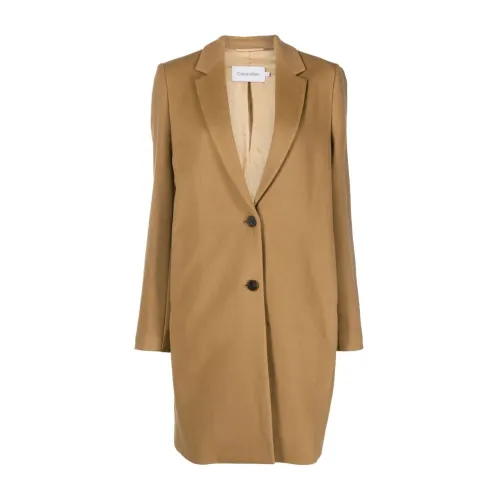 Calvin Klein , Lightweight wool coat ,Beige female, Sizes: