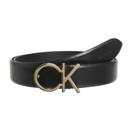 Calvin Klein , Logo Belt ,Black female, Sizes: