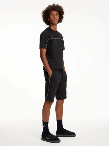 Calvin Klein Logo Tape Shorts, CK Black - CK Black - Male