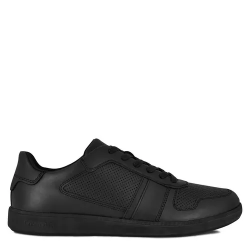 Calvin Klein Low Lace Up Leather Trainers - Black