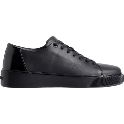 Calvin Klein Low Top Lace Up Trainers - Black