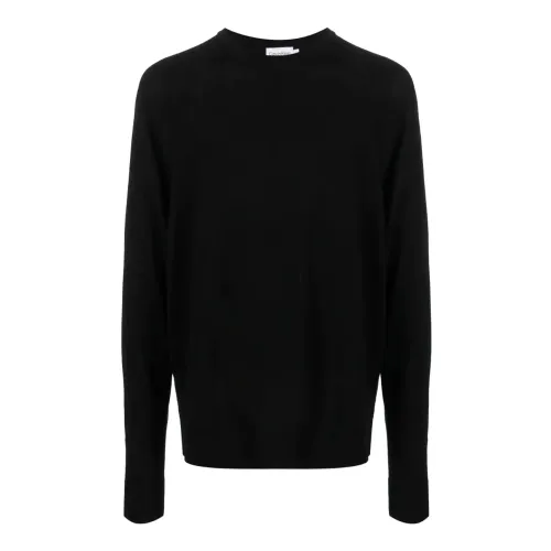 Calvin Klein , Men Black Merino Wool Sweater ,Black male, Sizes: