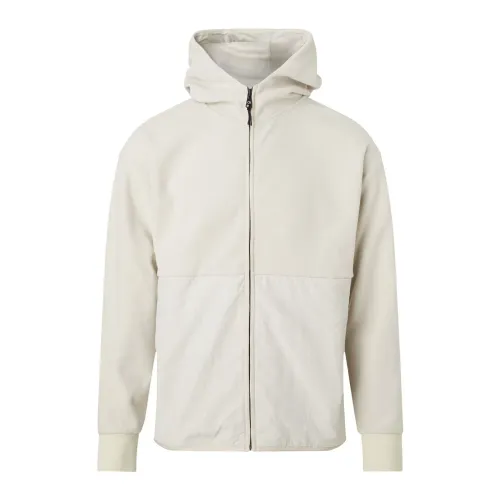 Calvin Klein , Men Fleece Jacket with Hood ,Beige male, Sizes: