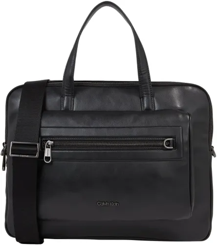 Calvin Klein Men Laptop Bag Elevated Faux Leather