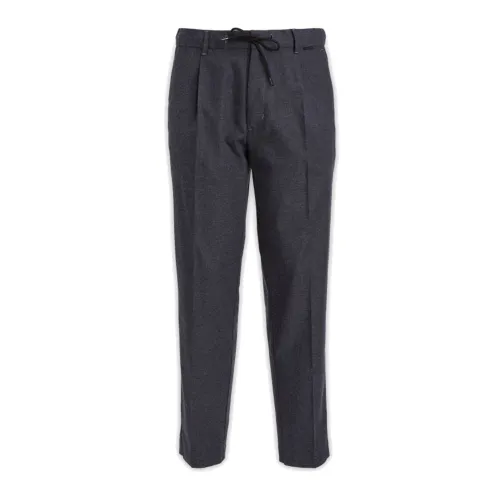 Calvin Klein , Men Tapered Jogger in Grey Wool Effect ,Gray male, Sizes: