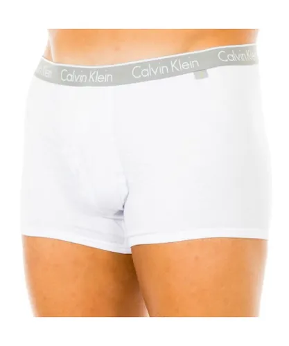 Calvin Klein Mens Boxer - White Spandex