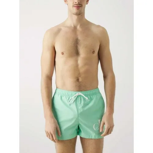 Calvin Klein Mens Cabbage CKJ Monogram Swim Short